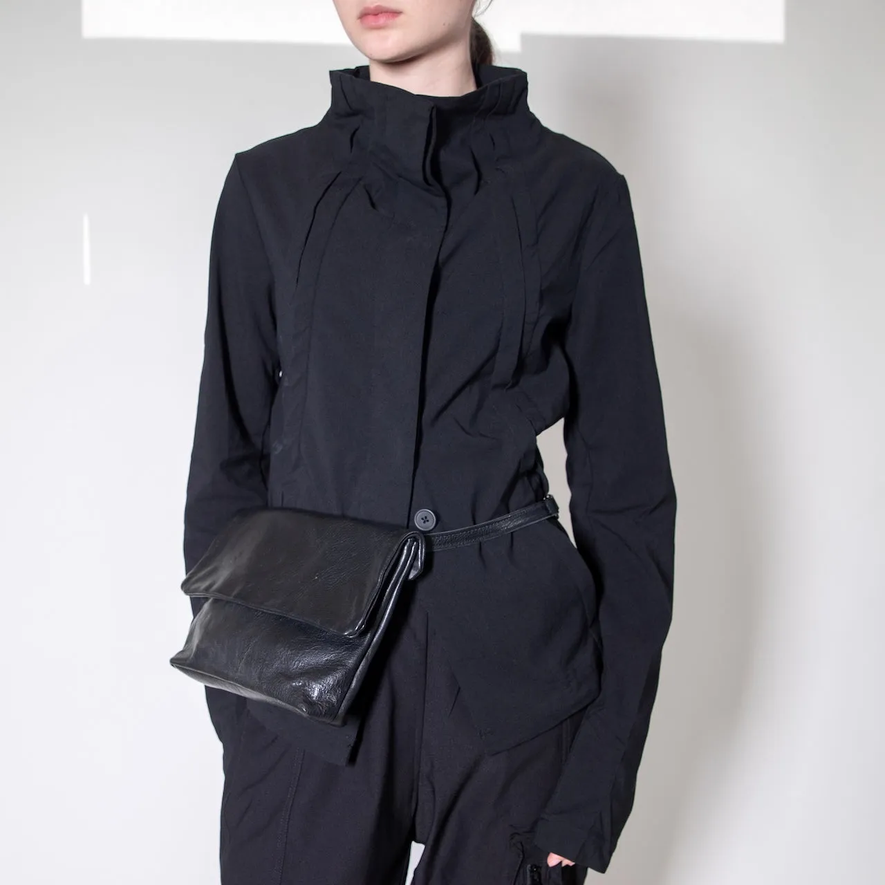 Rundholz Black Label Funnel Neck Jacket in Black