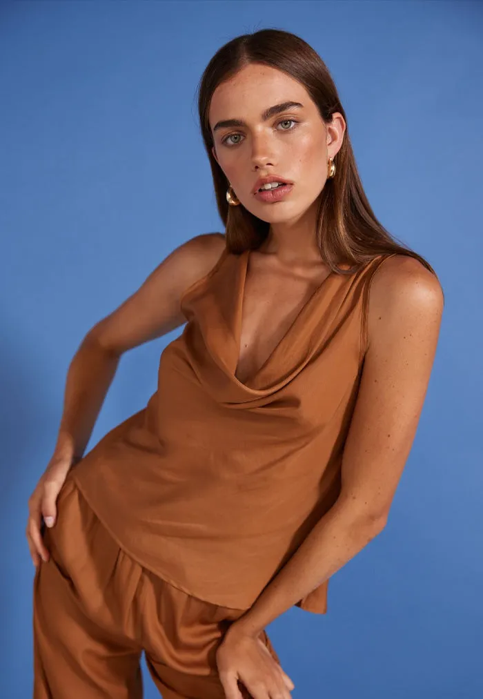 Staple the Label Roison Cowl Neck Top