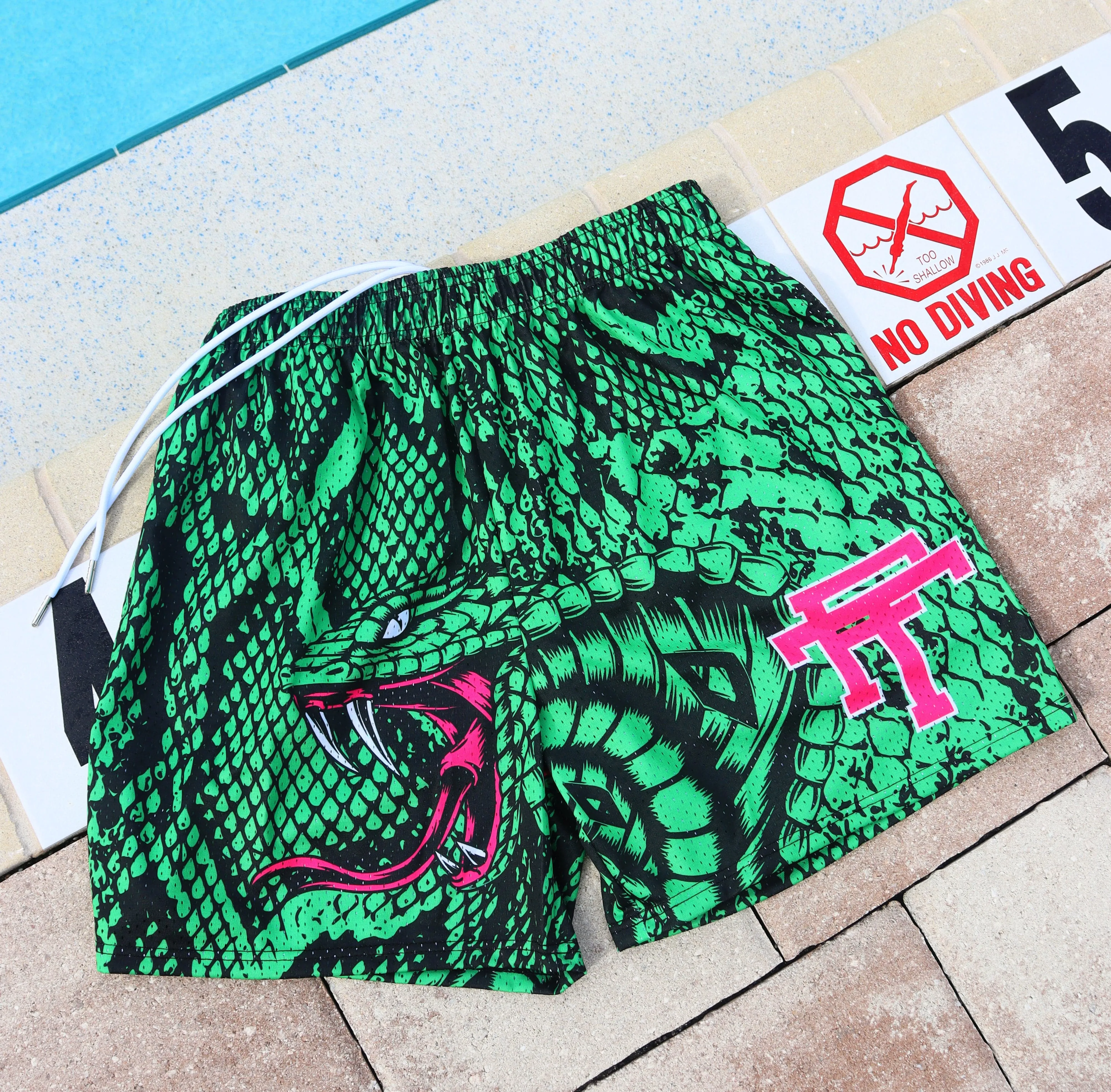 SWEET VENOM MESH BASKETBALL TRUNK DRAWSTRING SHORTS