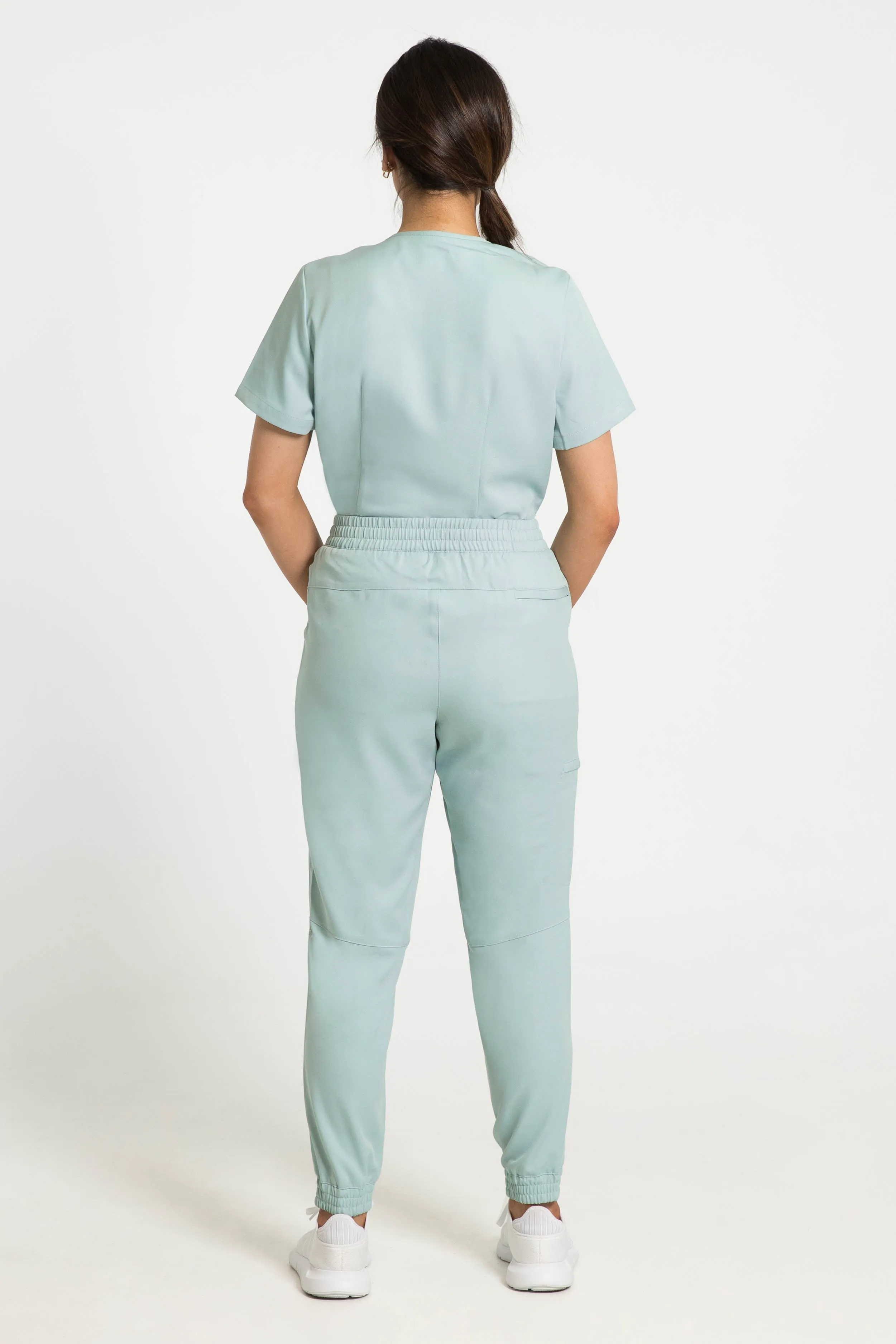 The Banksia Jogger Scrub Pants - Sage Green