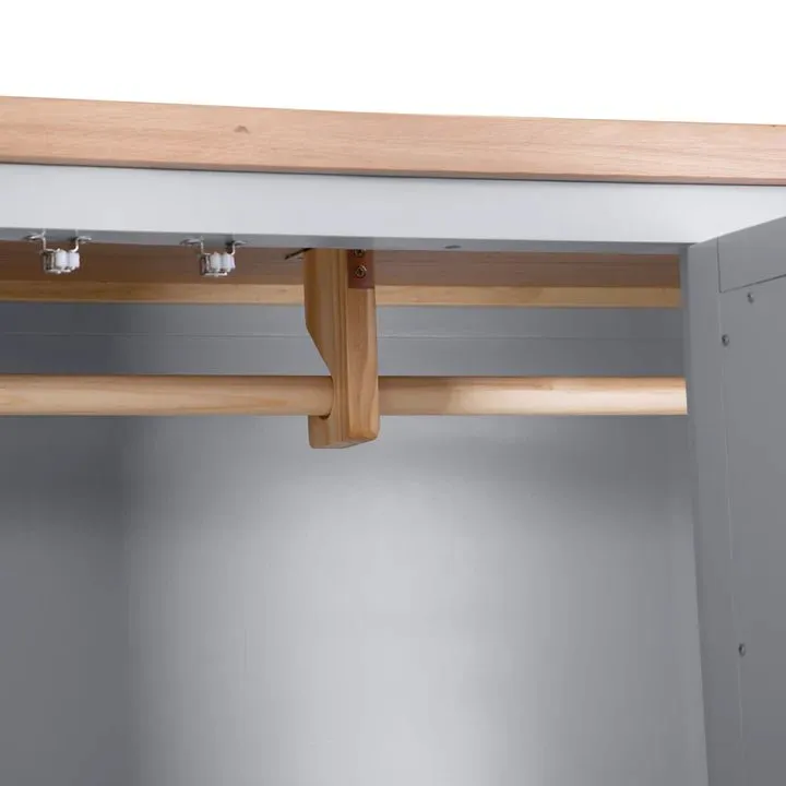 Thornham 3 Door Wardrobe, Grey