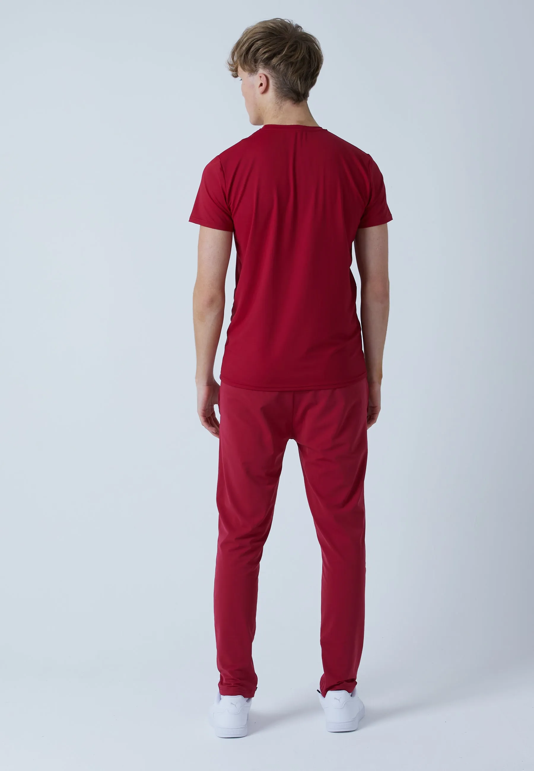 Tracksuit bottoms narrow, bordeaux red
