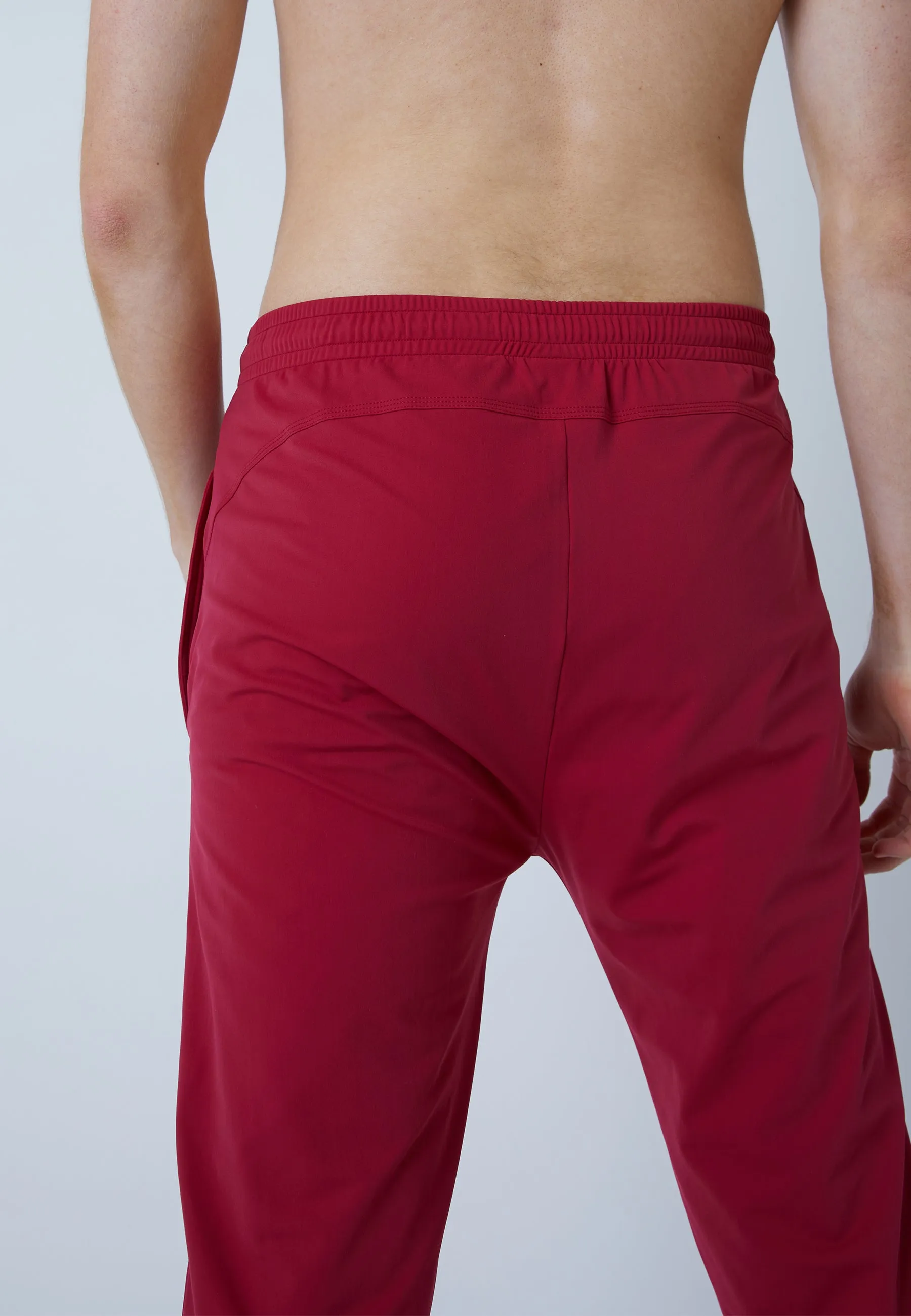 Tracksuit bottoms narrow, bordeaux red