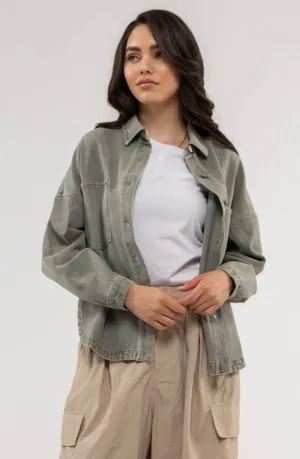 Vintage Charm Button-Up