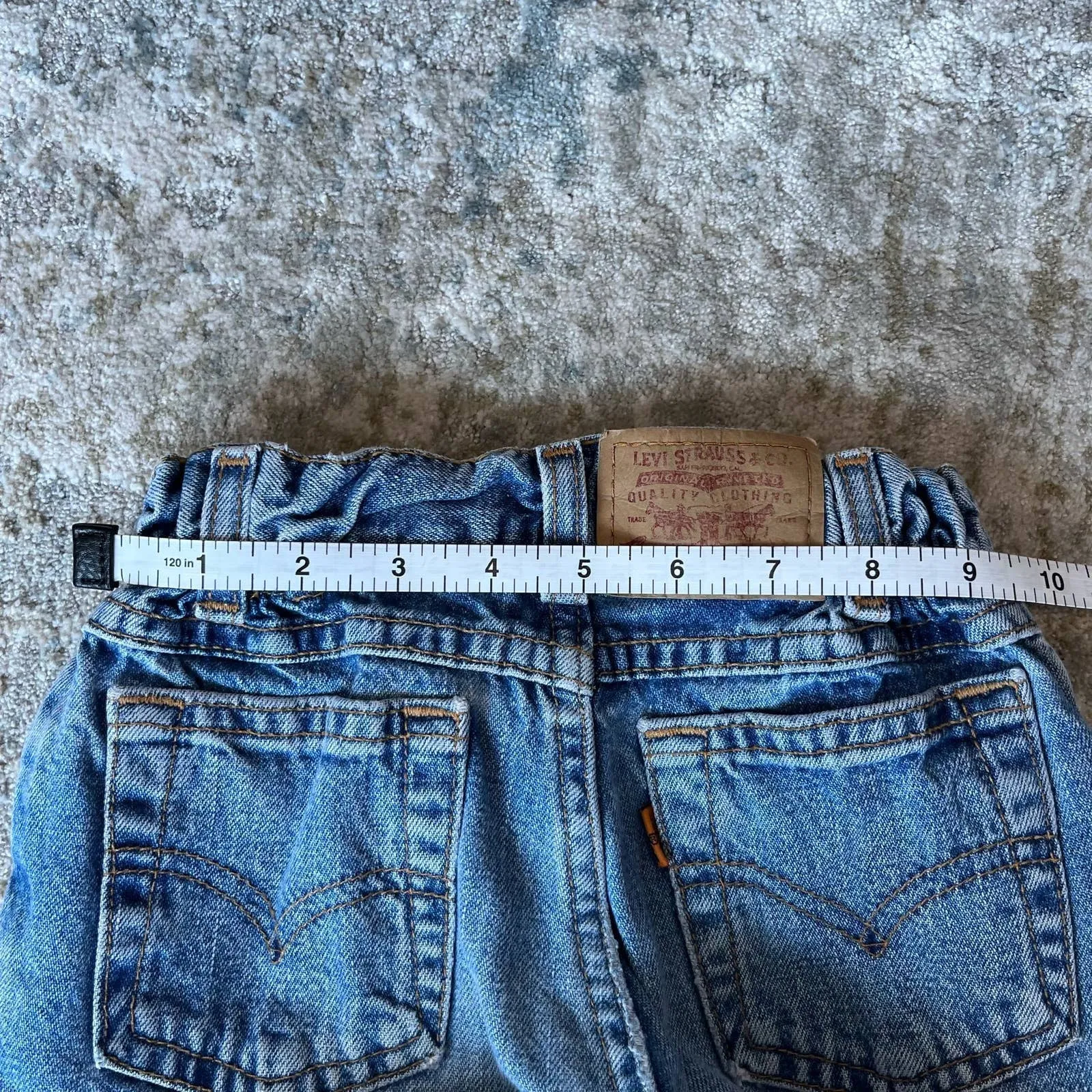 Vintage Levi's Regular Fit Orange Tab Blue Jeans 6