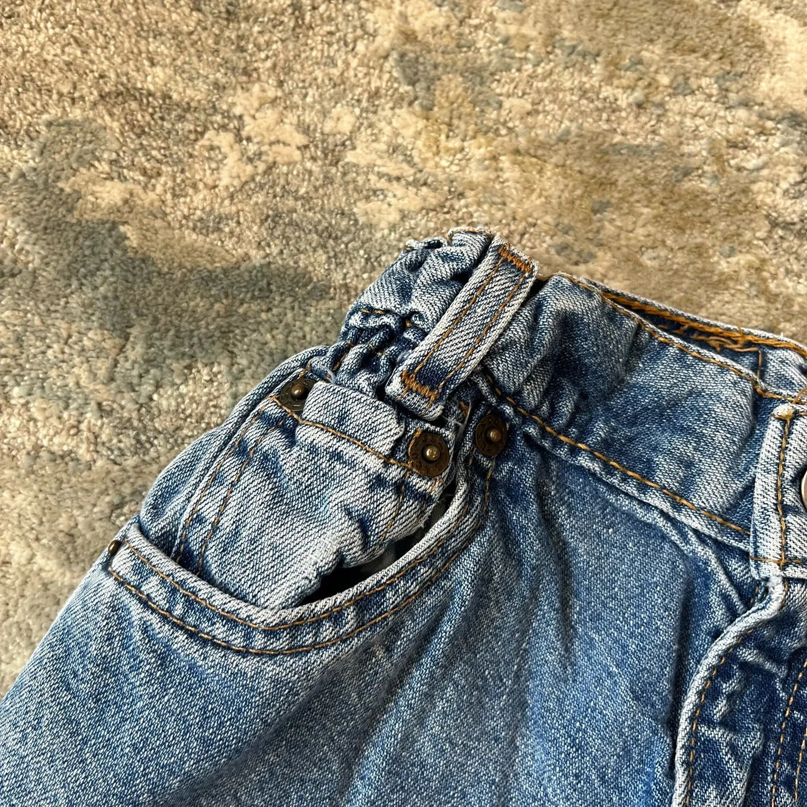 Vintage Levi's Regular Fit Orange Tab Blue Jeans 6