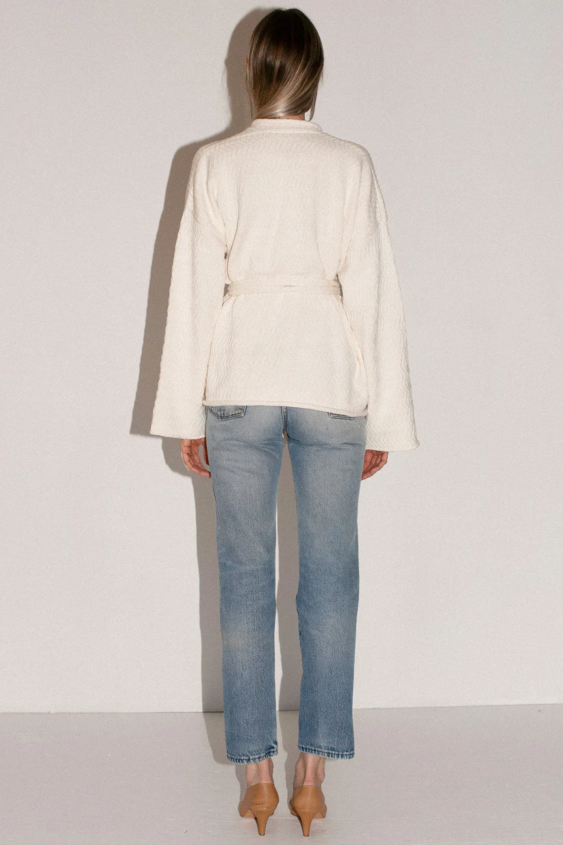 White Zig Zag Cardigan