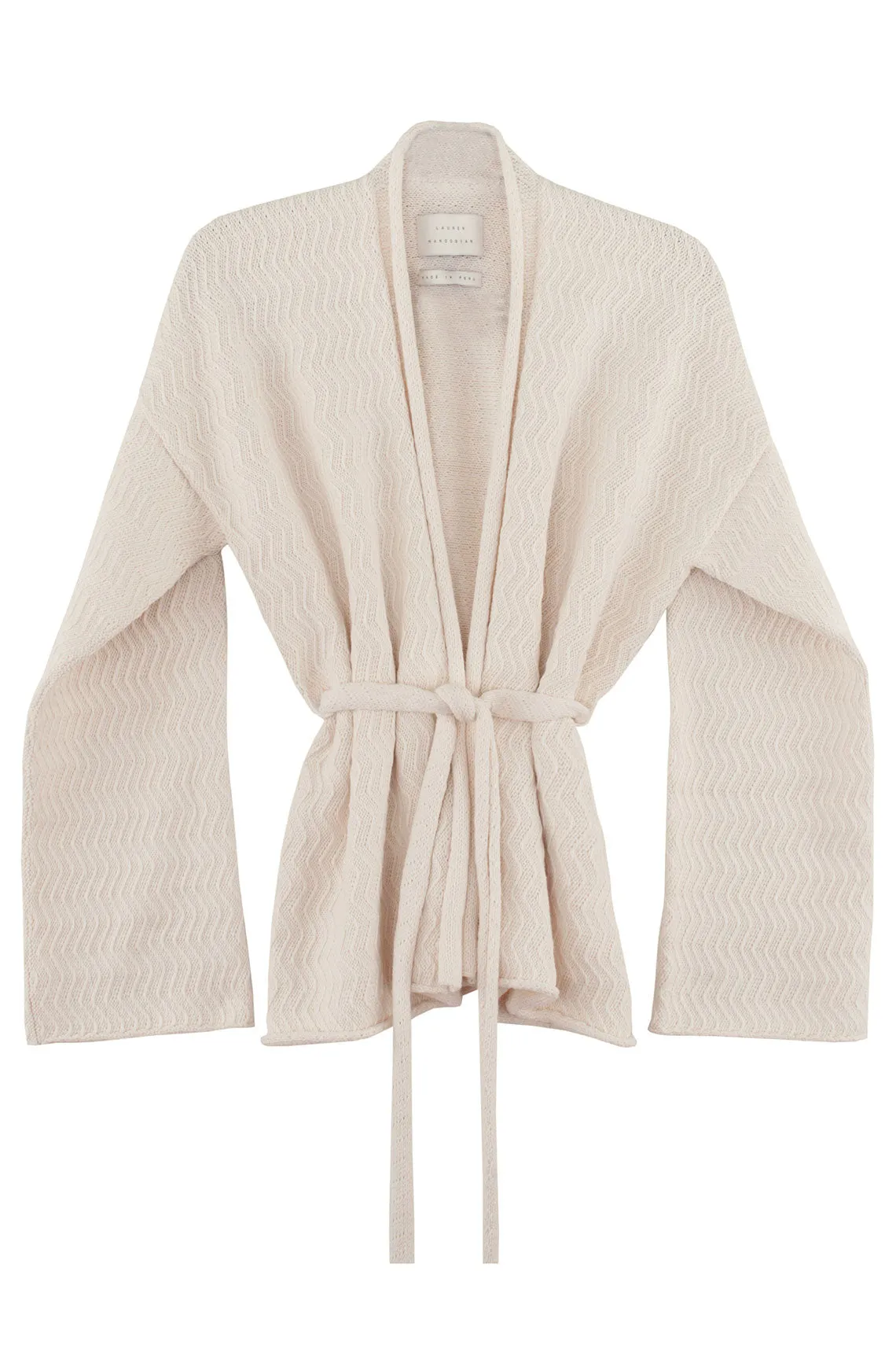 White Zig Zag Cardigan