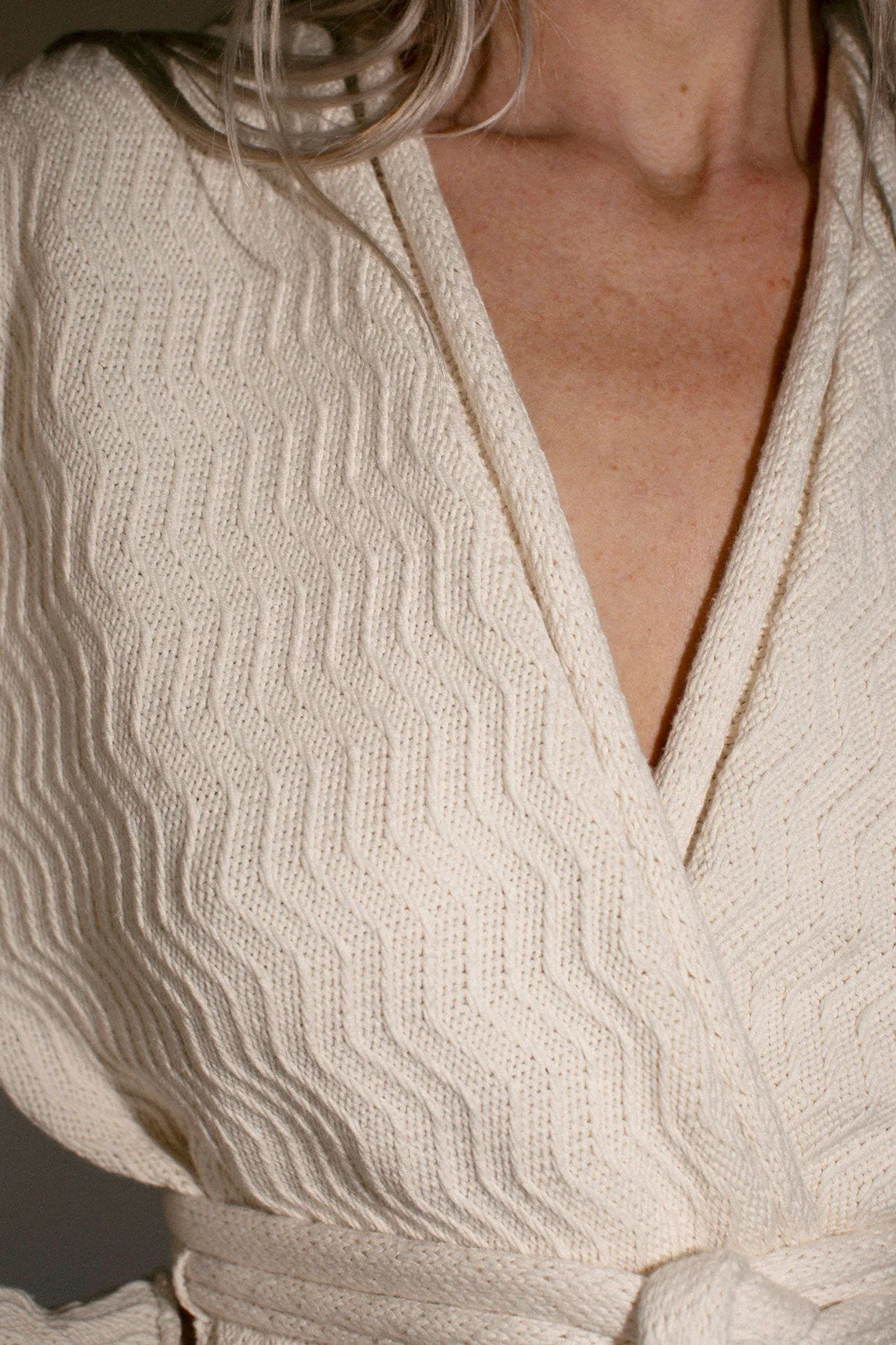 White Zig Zag Cardigan