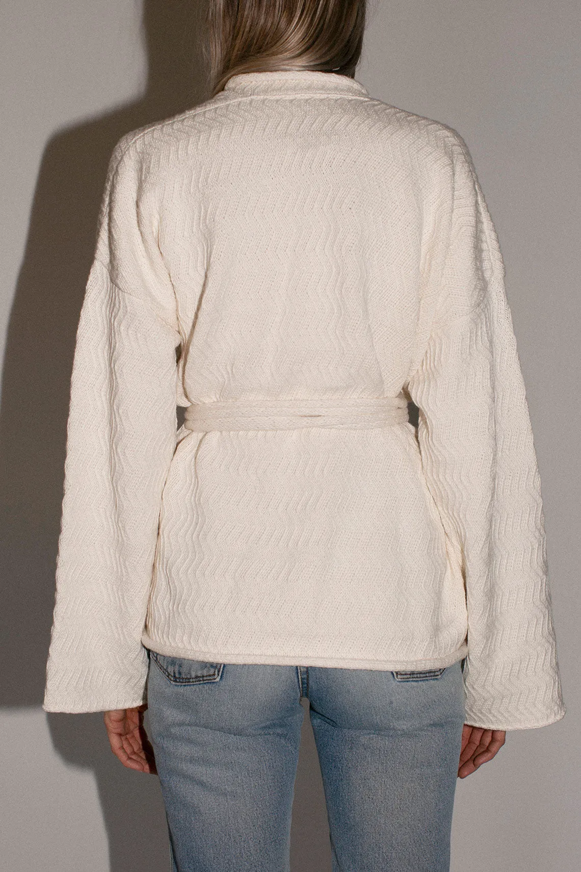 White Zig Zag Cardigan