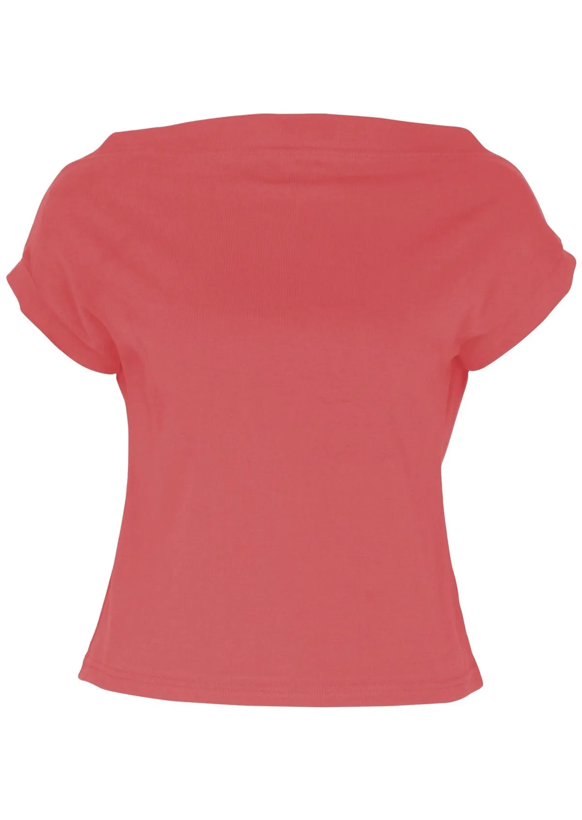Wide Neck Mod Top Rose Pink